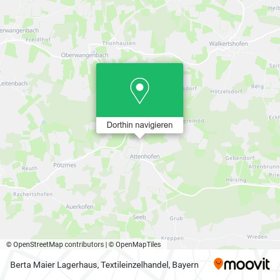 Berta Maier Lagerhaus, Textileinzelhandel Karte