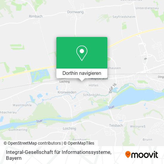 Integral-Gesellschaft für Informationssysteme Karte