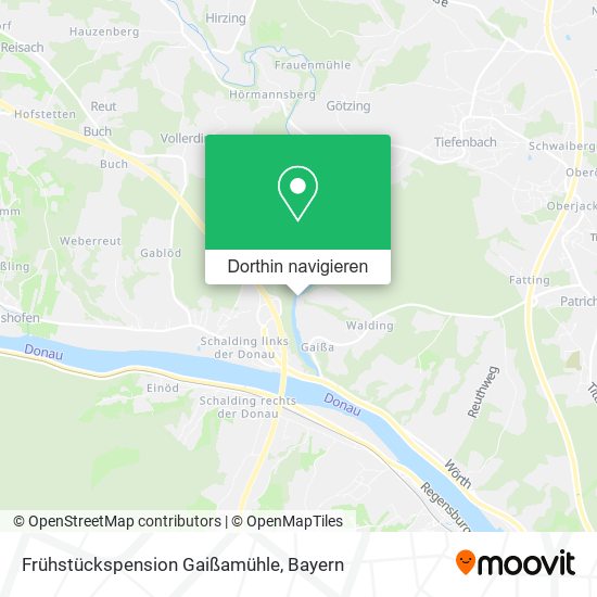 Frühstückspension Gaißamühle Karte