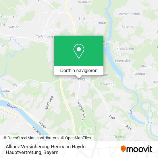 Allianz Versicherung Hermann Haydn Hauptvertretung Karte