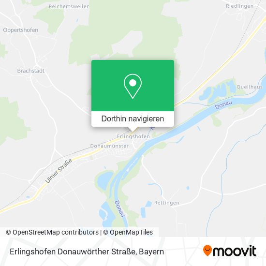 Erlingshofen Donauwörther Straße Karte