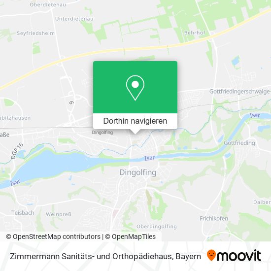 Zimmermann Sanitäts- und Orthopädiehaus Karte
