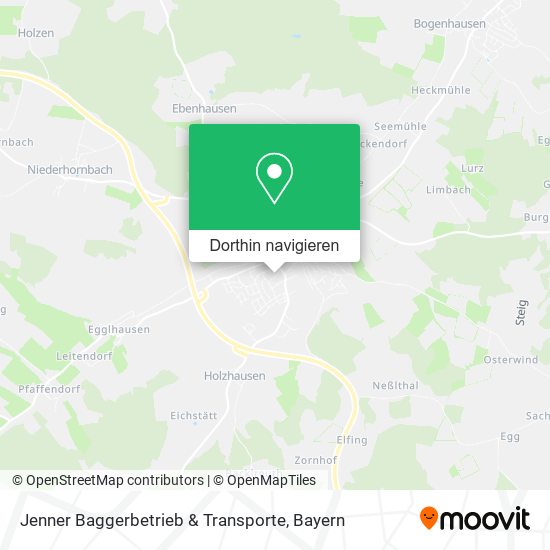 Jenner Baggerbetrieb & Transporte Karte