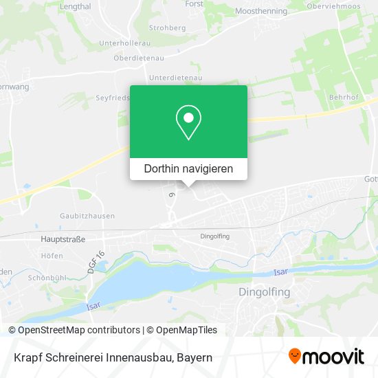 Krapf Schreinerei Innenausbau Karte
