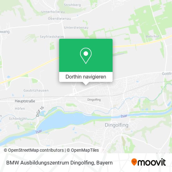 BMW Ausbildungszentrum Dingolfing Karte