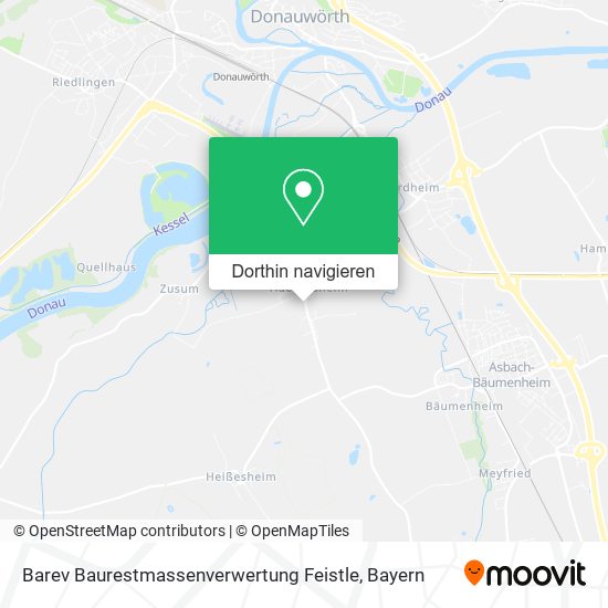 Barev Baurestmassenverwertung Feistle Karte