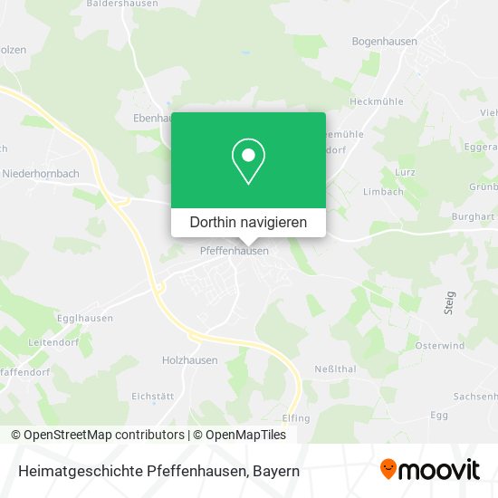 Heimatgeschichte Pfeffenhausen Karte