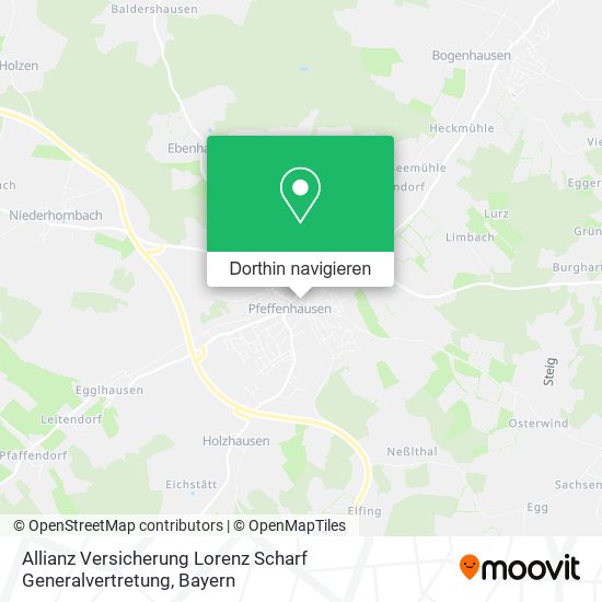 Allianz Versicherung Lorenz Scharf Generalvertretung Karte