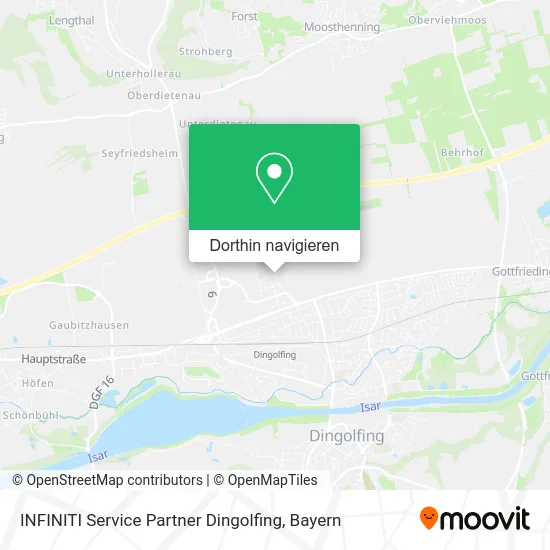INFINITI Service Partner Dingolfing Karte