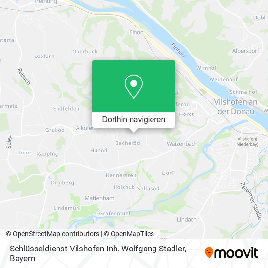 Schlüsseldienst Vilshofen Inh. Wolfgang Stadler Karte