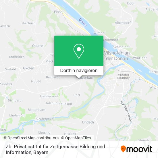 Zbi Privatinstitut für Zeitgemässe Bildung und Information Karte