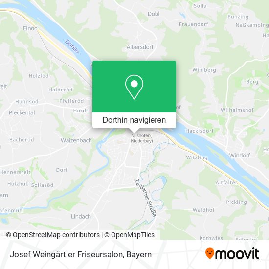 Josef Weingärtler Friseursalon Karte