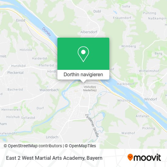 East 2 West Martial Arts Academy Karte