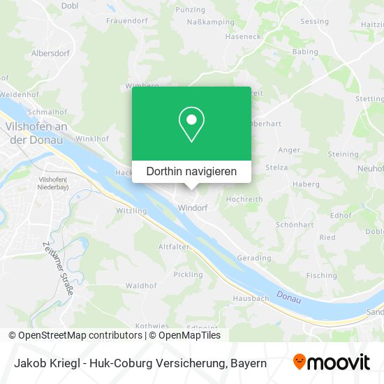 Jakob Kriegl - Huk-Coburg Versicherung Karte