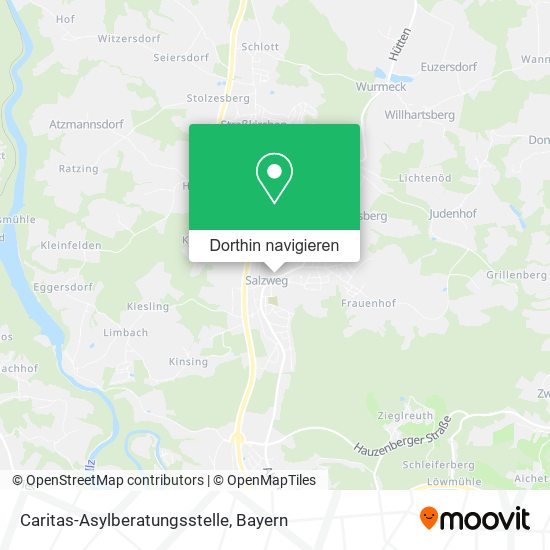 Caritas-Asylberatungsstelle Karte