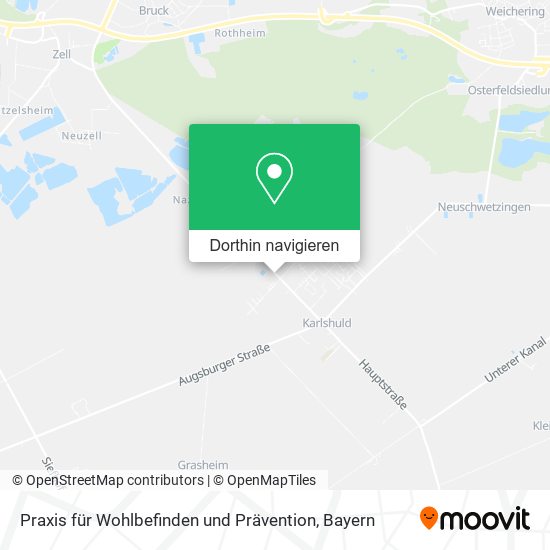 Praxis für Wohlbefinden und Prävention Karte