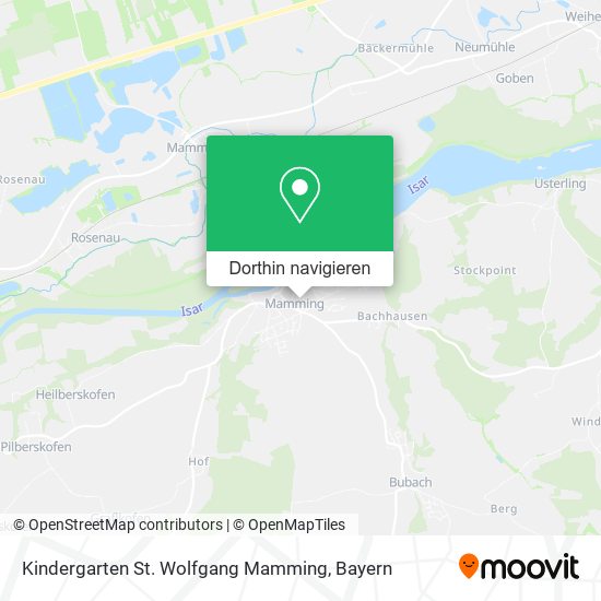Kindergarten St. Wolfgang Mamming Karte