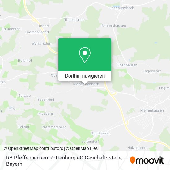 RB Pfeffenhausen-Rottenburg eG Geschäftsstelle Karte