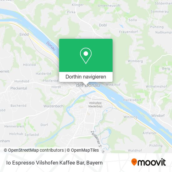 Io Espresso Vilshofen Kaffee Bar Karte