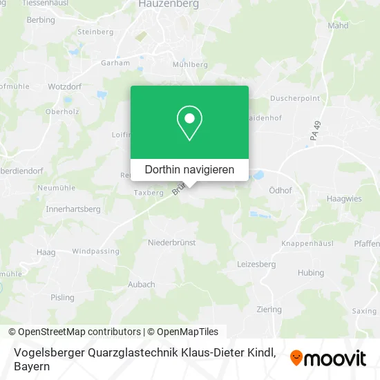 Vogelsberger Quarzglastechnik Klaus-Dieter Kindl Karte