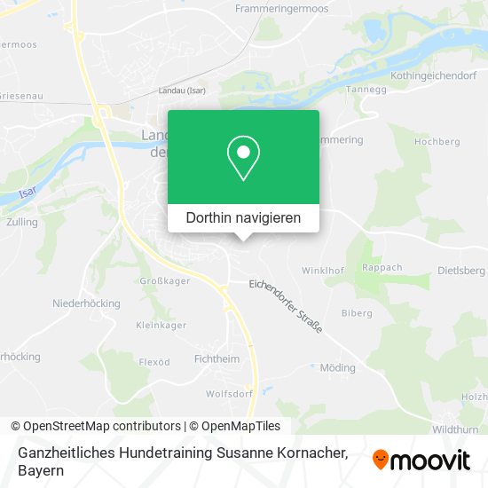 Ganzheitliches Hundetraining Susanne Kornacher Karte