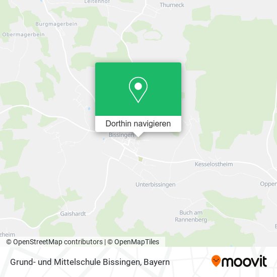 Grund- und Mittelschule Bissingen Karte