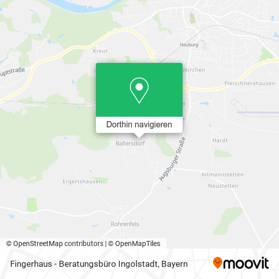Fingerhaus - Beratungsbüro Ingolstadt Karte