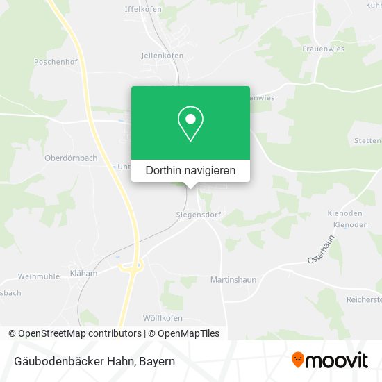 Gäubodenbäcker Hahn Karte