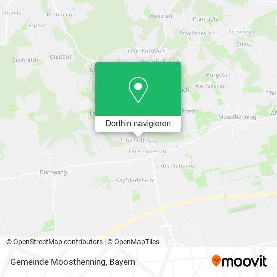 Gemeinde Moosthenning Karte