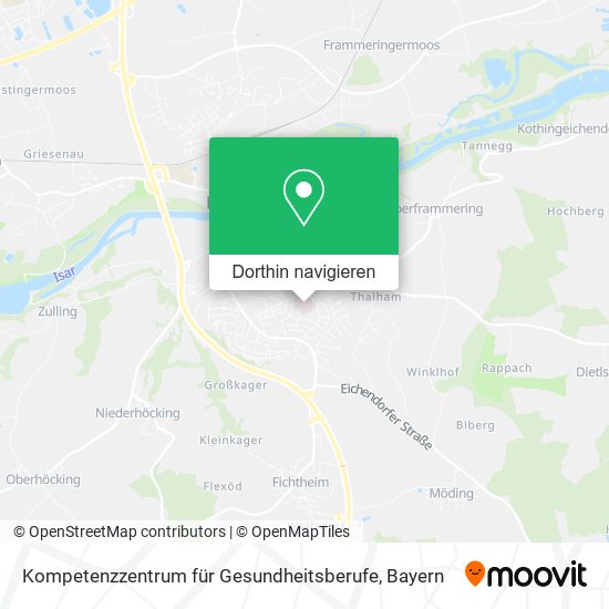 Kompetenzzentrum für Gesundheitsberufe Karte
