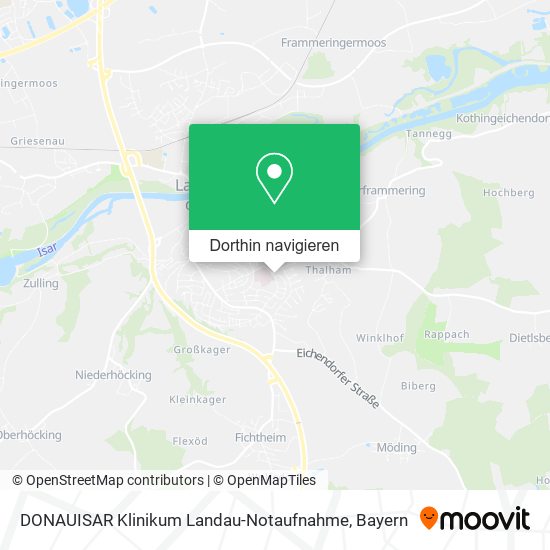 DONAUISAR Klinikum Landau-Notaufnahme Karte