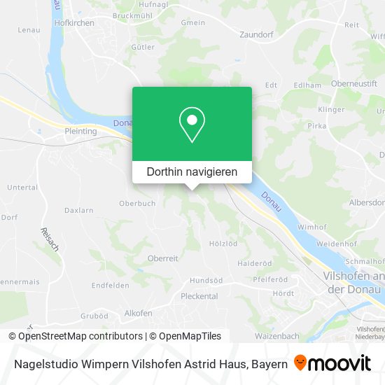 Nagelstudio Wimpern Vilshofen Astrid Haus Karte