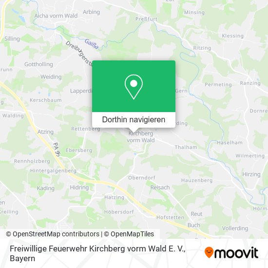 Freiwillige Feuerwehr Kirchberg vorm Wald E. V. Karte