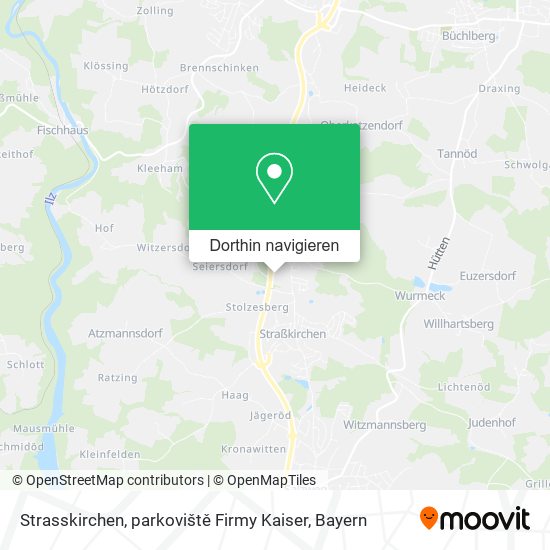 Strasskirchen, parkoviště Firmy Kaiser Karte
