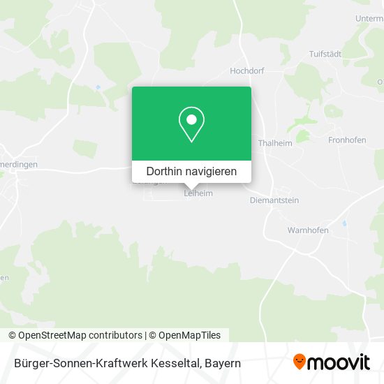 Bürger-Sonnen-Kraftwerk Kesseltal Karte