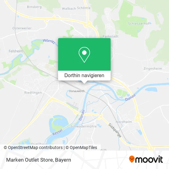 Marken Outlet Store Karte