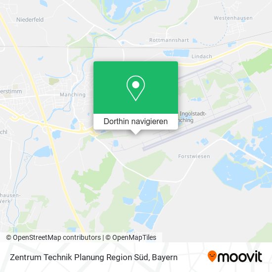 Zentrum Technik Planung Region Süd Karte