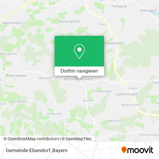 Gemeinde Elsendorf Karte