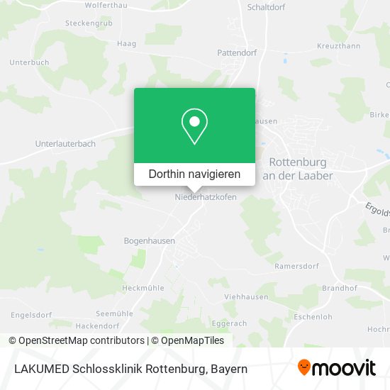 LAKUMED Schlossklinik Rottenburg Karte