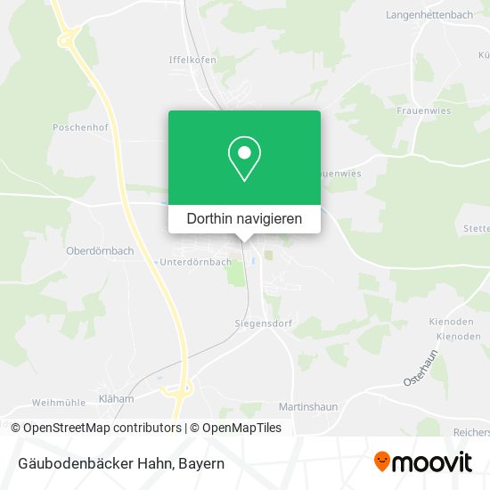 Gäubodenbäcker Hahn Karte
