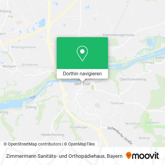 Zimmermann Sanitäts- und Orthopädiehaus Karte
