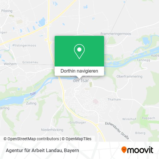 Agentur für Arbeit Landau Karte
