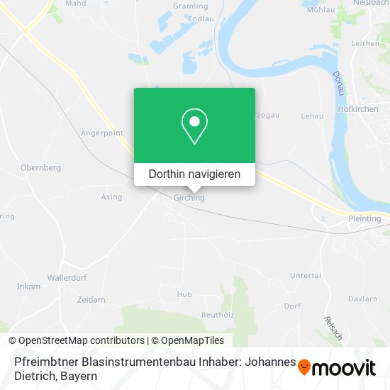 Pfreimbtner Blasinstrumentenbau Inhaber: Johannes Dietrich Karte