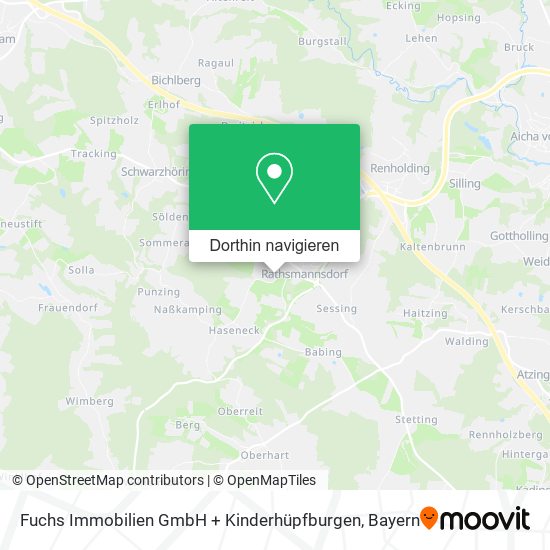 Fuchs Immobilien GmbH + Kinderhüpfburgen Karte