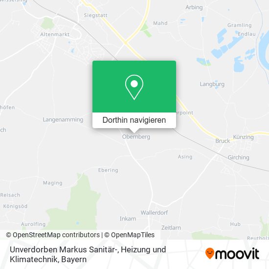 Unverdorben Markus Sanitär-, Heizung und Klimatechnik Karte