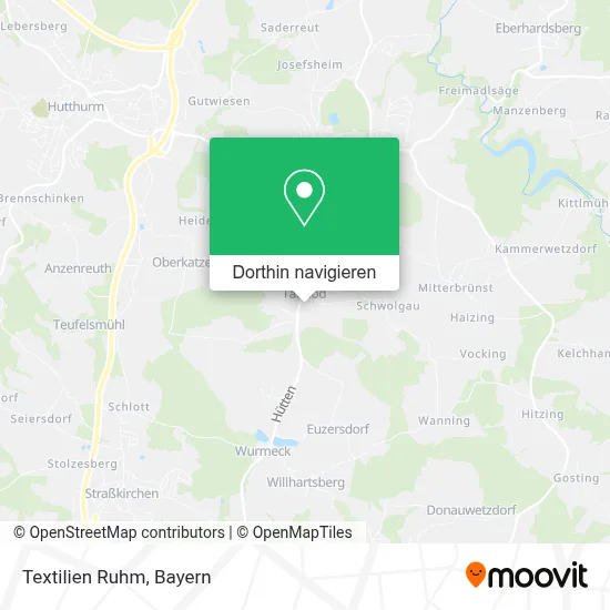 Textilien Ruhm Karte