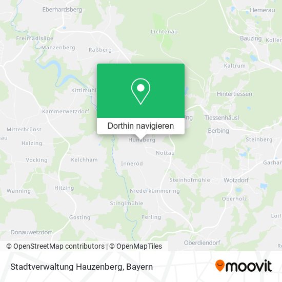 Stadtverwaltung Hauzenberg Karte