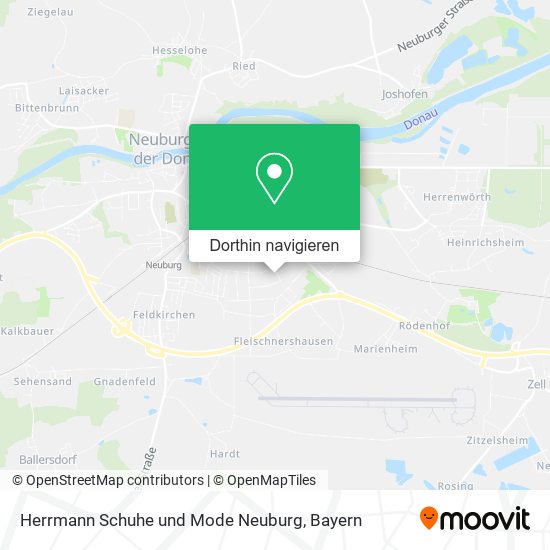 Herrmann Schuhe und Mode Neuburg Karte