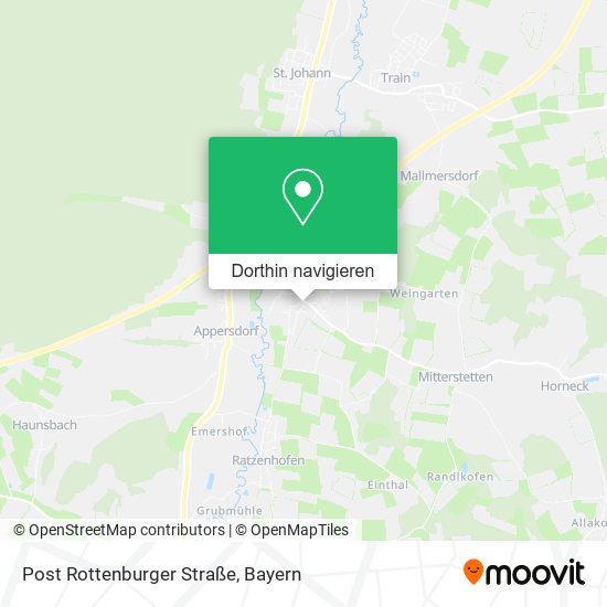 Post Rottenburger Straße Karte