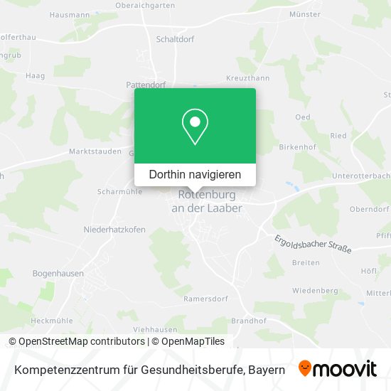 Kompetenzzentrum für Gesundheitsberufe Karte